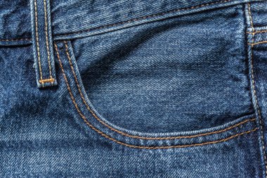 Mavi kot dokusuna yakın çekim