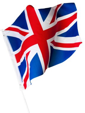 Beyaz arka plan üzerinde izole İngiltere bayrağı