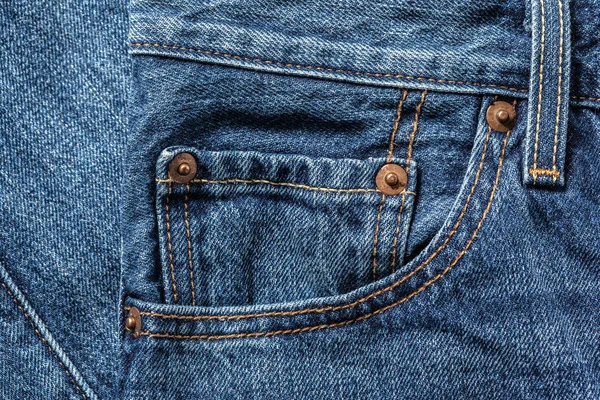 Közelkép Kék Denim Állag — Stock Fotó