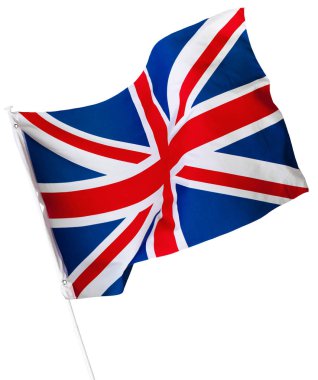 Beyaz arka plan üzerinde izole İngiltere bayrağı