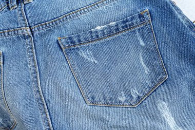 Mavi jeans dokusuna yakın çekim