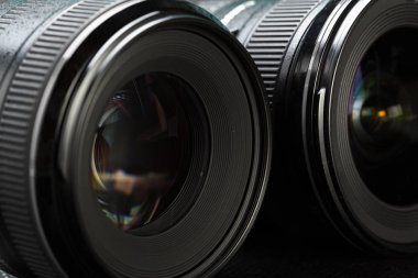 modern kamera lens ayrıntılarda yakın çekim  