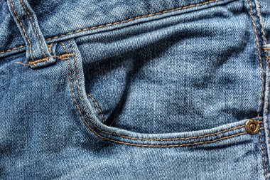 Mavi jeans dokusuna yakın çekim