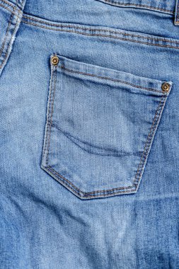 Mavi jeans dokusuna yakın çekim