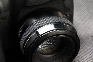 ayrıntılarda modern Dijital Slr fotoğraf makinesinin yakın çekim 