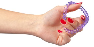 beyaz izole barrette