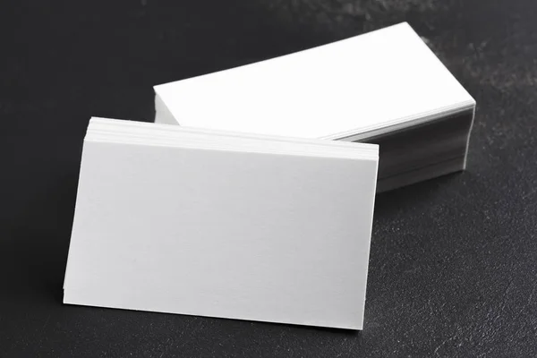 Blank Business Cards Background Close — Stock Photo, Image