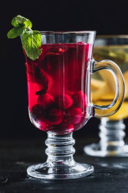 sıcak kızılcık çay