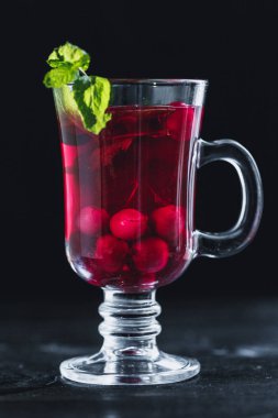 sıcak kızılcık çay