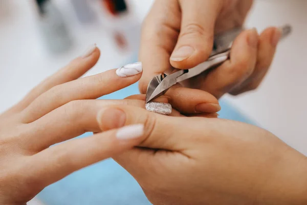 Manicure Manicure Achtergrond Close — Stockfoto