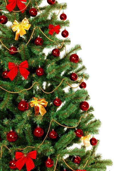 Weihnachtsbaum Isoliert Auf Weißem Hintergrund — Stockfoto