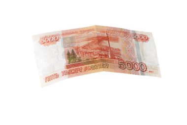 Beyaz arka plan üzerinde izole para yakın çekim 