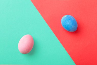 Paskalya renkli yumurta tatil dekorasyon 