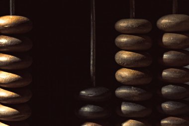 eski ahşap abacus yakın çekim 