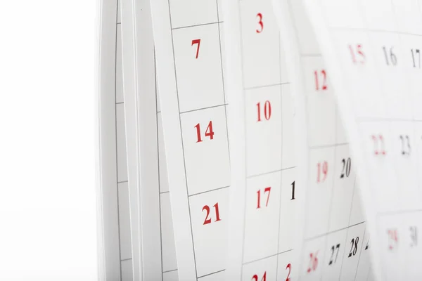 Calendrier Pages Fermer Concept Temps Affaires — Photo