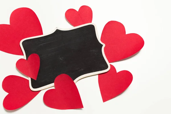 Χαρτί Καρδιά Κενό Φόντο Κοντινό Πλάνο — Φωτογραφία Αρχείου