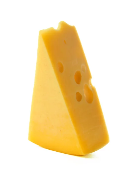 Sýr Izolovaný Bílém — Stock fotografie