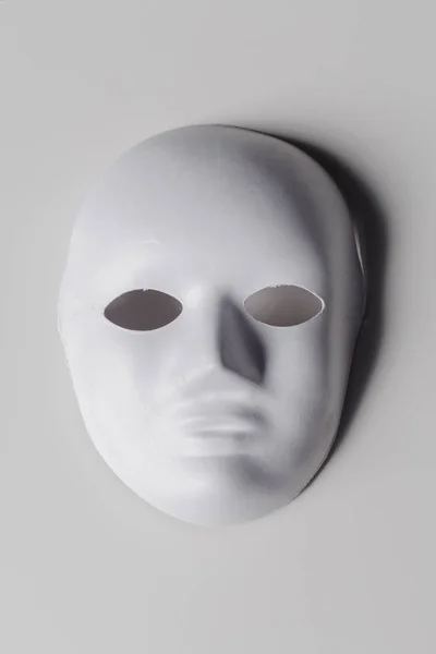 Close White Mask White Bakground — Stock Photo, Image