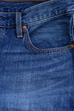 Mavi jeans dokusuna yakın çekim