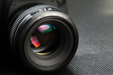 ayrıntılarda modern Dijital Slr fotoğraf makinesinin yakın çekim 