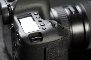 ayrıntılarda modern Dijital Slr fotoğraf makinesinin yakın çekim 