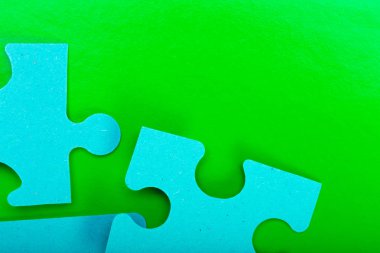 Puzzle parçaları ile metin için boş yer 