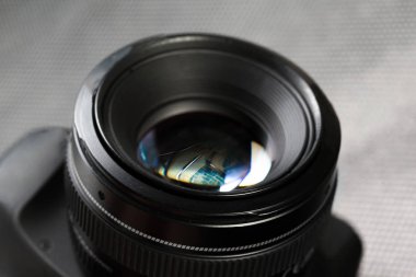 ayrıntılarda modern Dijital Slr fotoğraf makinesinin yakın çekim 