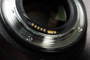 modern kamera lens ayrıntılarda yakın çekim  