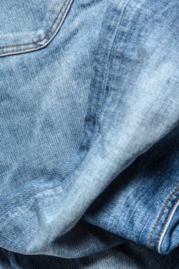 Mavi jeans dokusuna yakın çekim