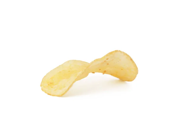 Kartoffelchips Isoliert Auf Weißem Hintergrund — Stockfoto