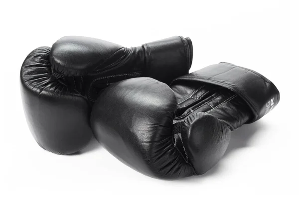 Närbild Boxningshandskar Nära Upp Vit Bakgrund — Stockfoto