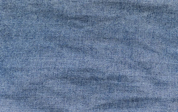 Mavi Jeans Kumaş Dokusuna Yakın Çekim — Stok fotoğraf