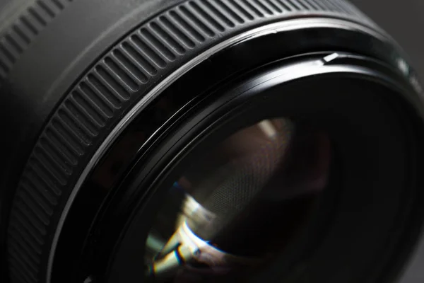 Modern Kamera Lens Ayrıntılarda Yakın Çekim — Stok fotoğraf