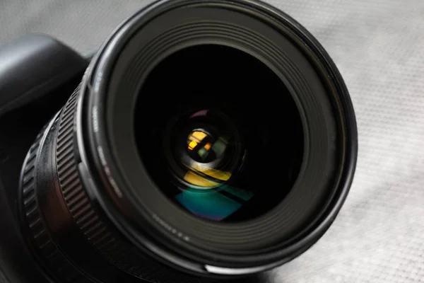 Närbild Modern Digital Slr Kamera Detaljer — Stockfoto