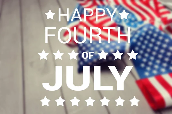 Happy Fjärde Juli Usa Flaggan — Stockfoto