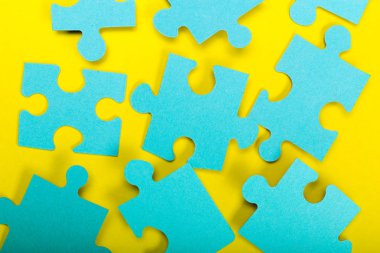 çok renkli puzzle parçaları Close-up