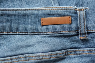 Mavi jeans dokusuna yakın çekim