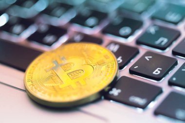 Bitcoin para birimi, iş ve finansal kavramı