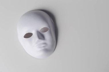 Beyaz Bankamatik beyaz maske, yakın çekim