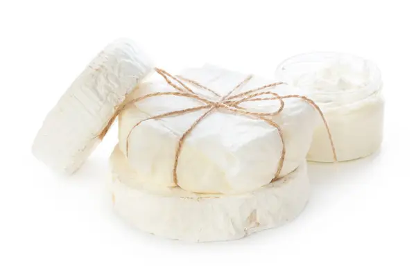 Ανακατέψτε Τυρί Που Απομονώνονται Λευκό — Φωτογραφία Αρχείου