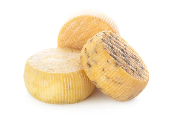 白い背景の上の別のおいしいチーズ — ストック写真