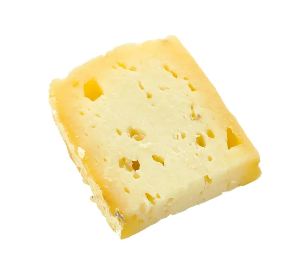 白い背景で隔離のおいしいチーズ — ストック写真