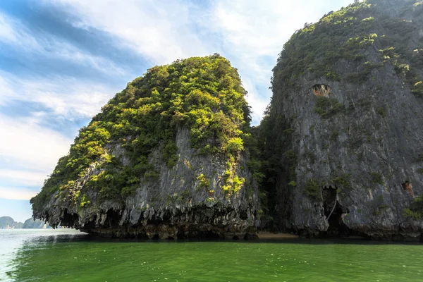 Vue Panoramique Sur Mer Tropicale Les Falaises — Photo