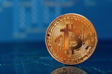 Bitcoin para birimi, iş ve finansal kavramı