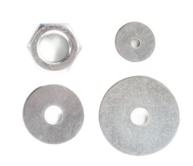 Cıvata beyaz üzerine izole