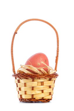 Paskalya yortusu yumurta beyaz backgrund, tatil kavramı izole