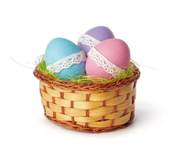 Easter Eggs Isolated White Backgrund Holiday Concept — Stock Photo, Image