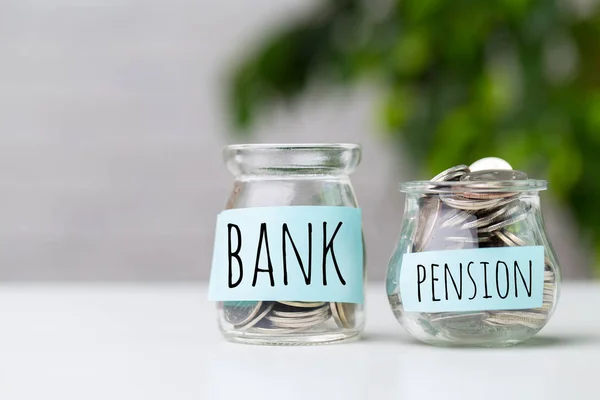 Composizione Del Concetto Fondo Pensione Impresa Pensionamento — Foto Stock