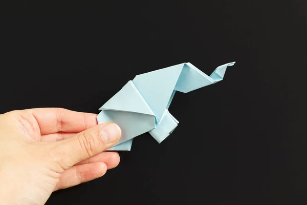 Primer Plano Coloridas Figuras Papel Origami — Foto de Stock