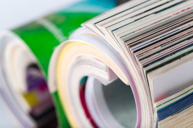 renkli dergi arka plan üzerinde Kapat